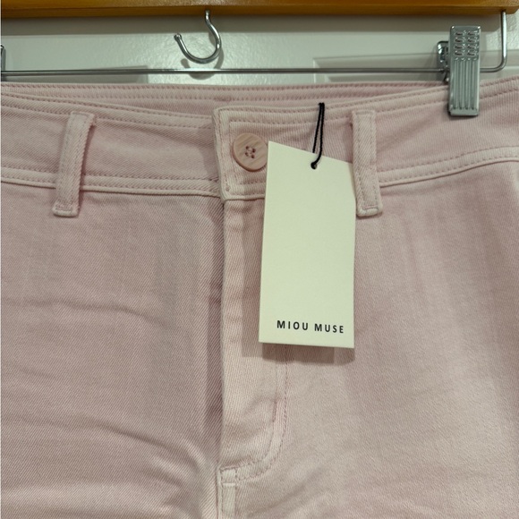 Avara Pink Flare Wide Leg Jeans - Picture 2 of 8